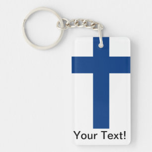 Flag of Finland Keychain