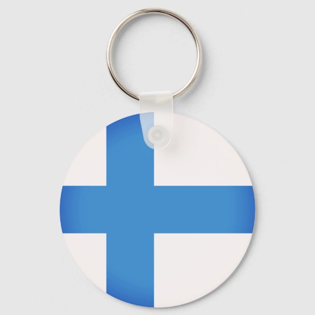 Flag of Finland Keychain (Front)