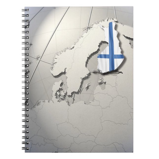 Flag of Finland Notebook (Front)