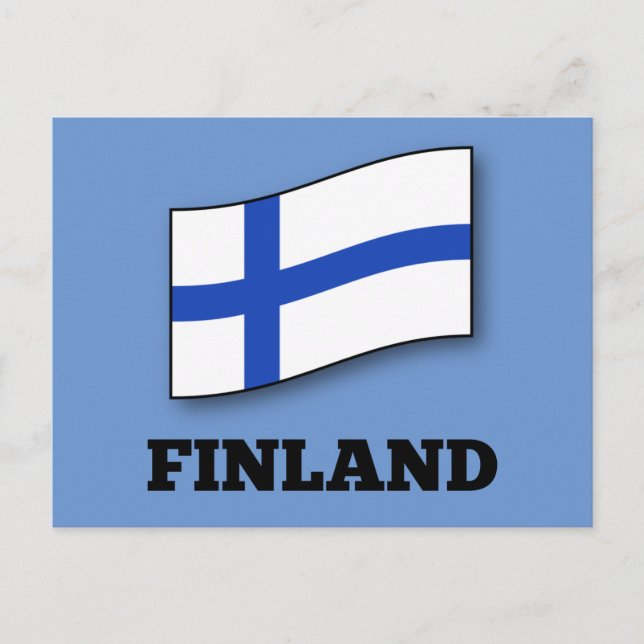 Flag of Finland Postcard (Front)