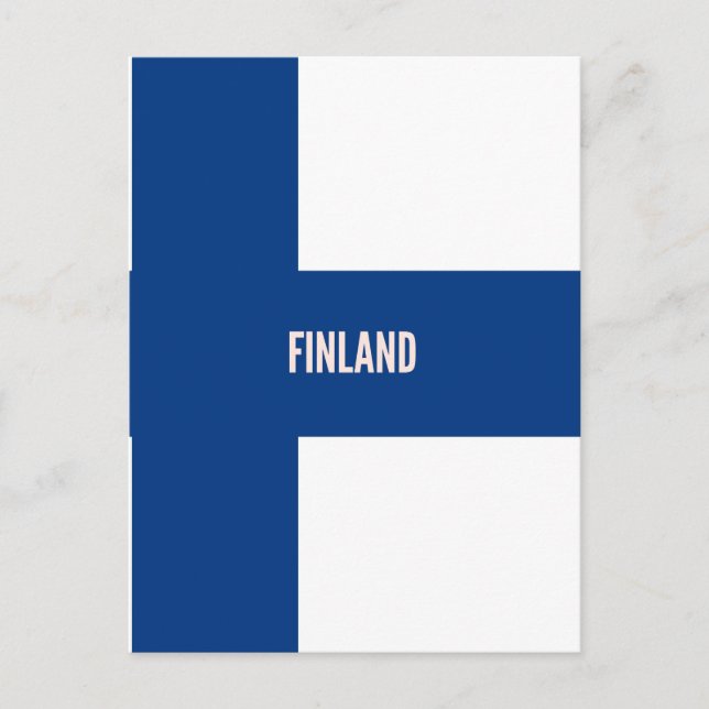 Flag of Finland Postcard (Front)