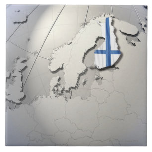 Flag of Finland Tile