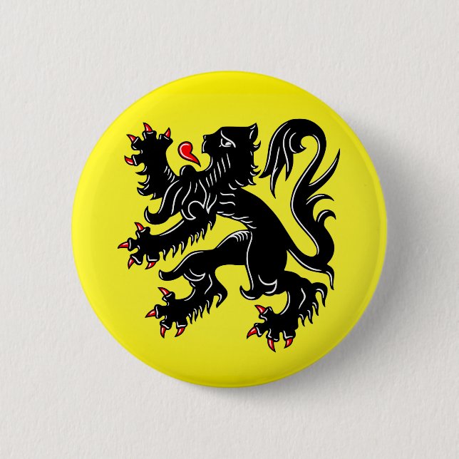 Flag of Flanders 2 Inch Round Button (Front)