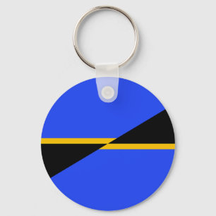 Flag of Folsom, California Keychain