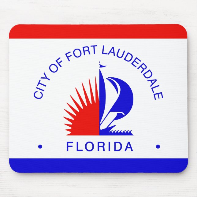 Flag of Fort Lauderdale, Florida Mouse Pad (Front)