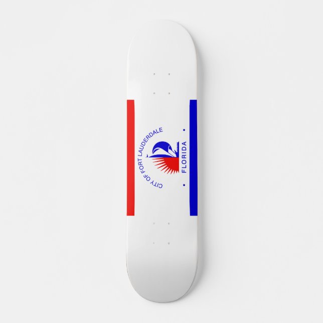 Flag of Fort Lauderdale, Florida Skateboard (Front)