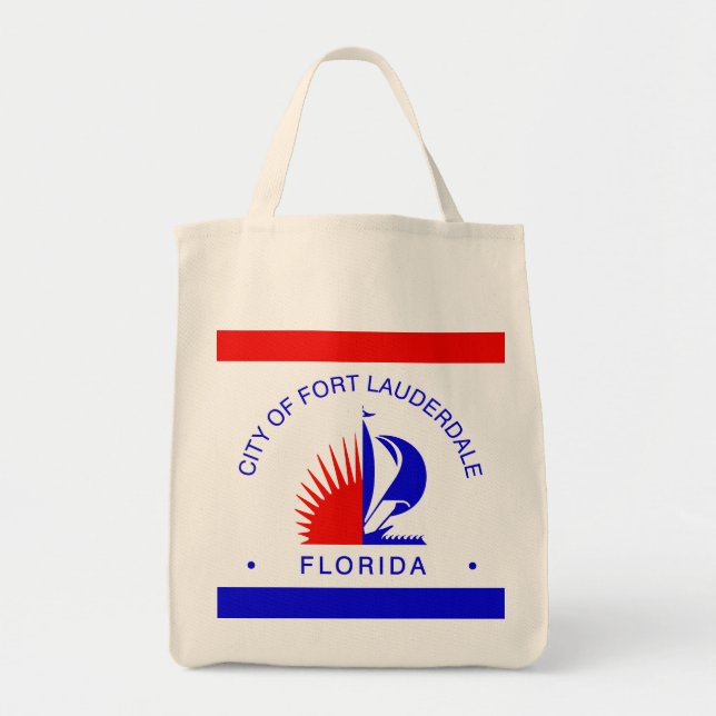 Flag of Fort Lauderdale, Florida Tote Bag (Front)