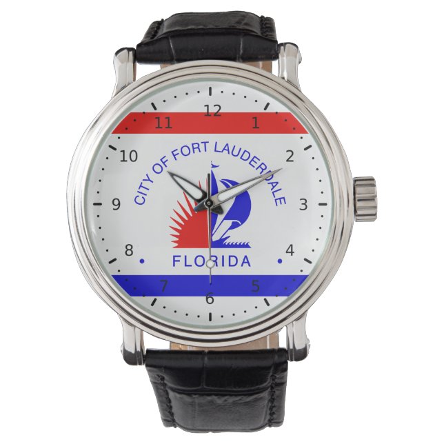 Flag of Fort Lauderdale, Florida Watch (Front)