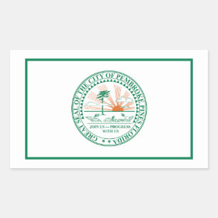 Flag of Fort Pembroke Pines, Florida Sticker