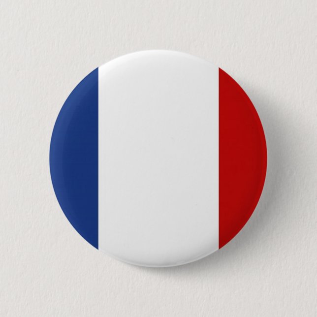 Flag of France 2 Inch Round Button (Front)