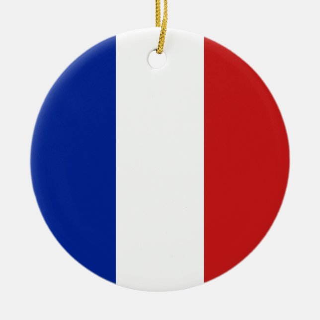 Flag of France Ceramic Ornament (Front)