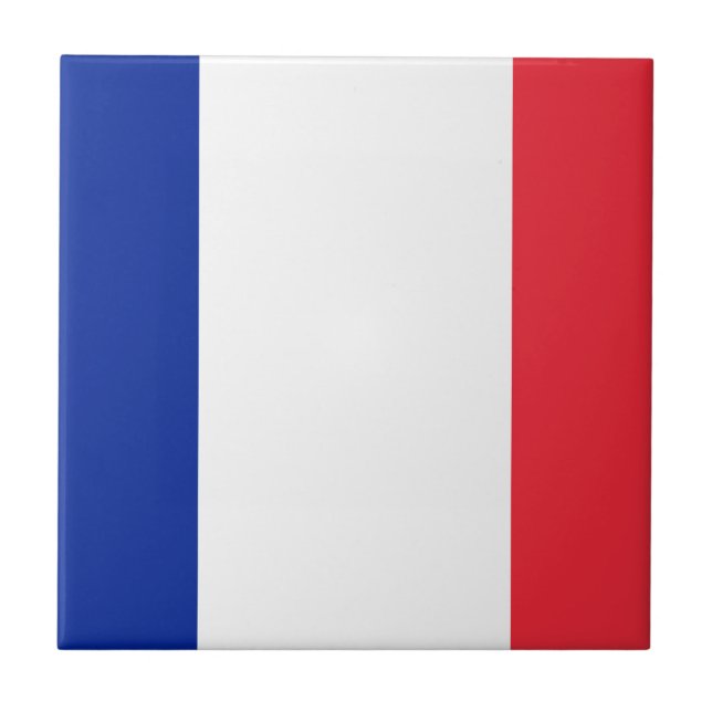 Flag of France Ceramic Tile (Front)
