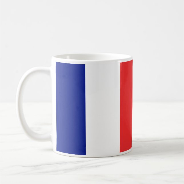 Flag of France French Tricolore Coffee Mug (Left)