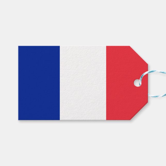 Flag of France Gift Tags (Front (Horizontal))