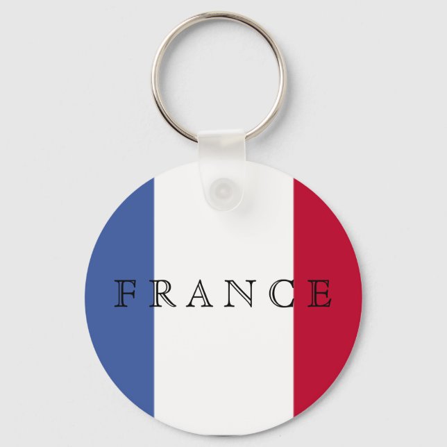 Flag of France Keychain (Front)