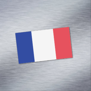 Flag of France Magnetic Business Card