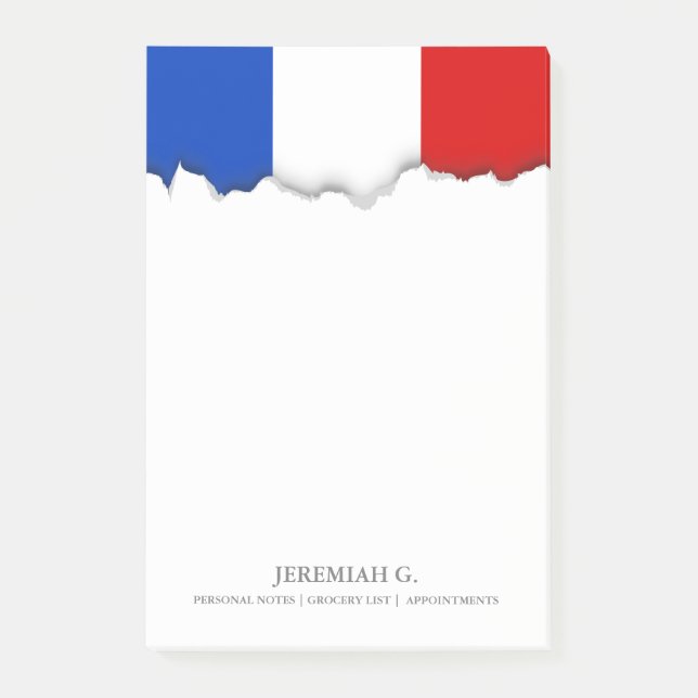 Flag of France Post-it Notes (Front)
