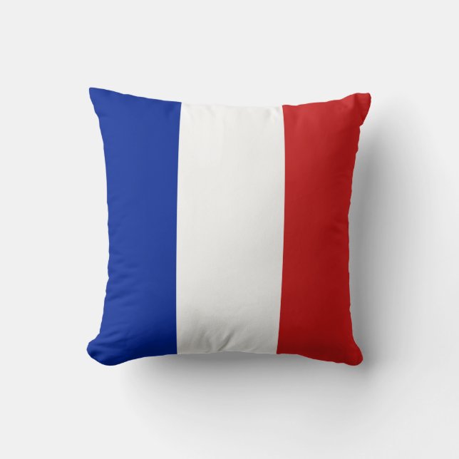Flag of France Throw Pillow (Front)