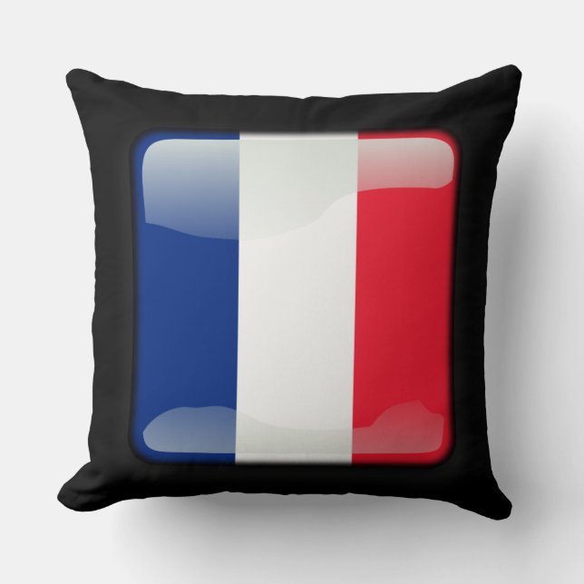 Flag of France Throw Pillow (Front)