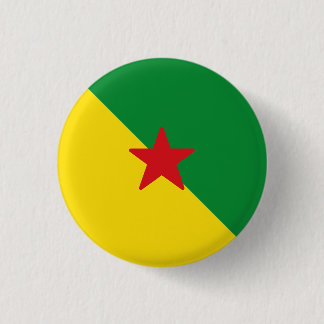 Flag of French Guiana 1 Inch Round Button