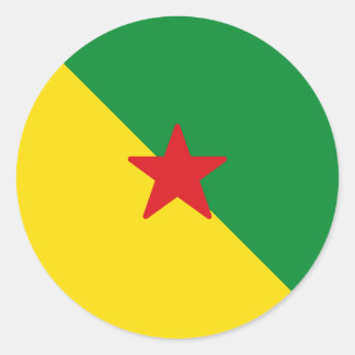 Flag of French Guiana Classic Round Sticker