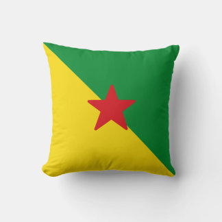 Flag of French Guiana Throw Pillow