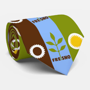 Flag of Fresno (California) Tie