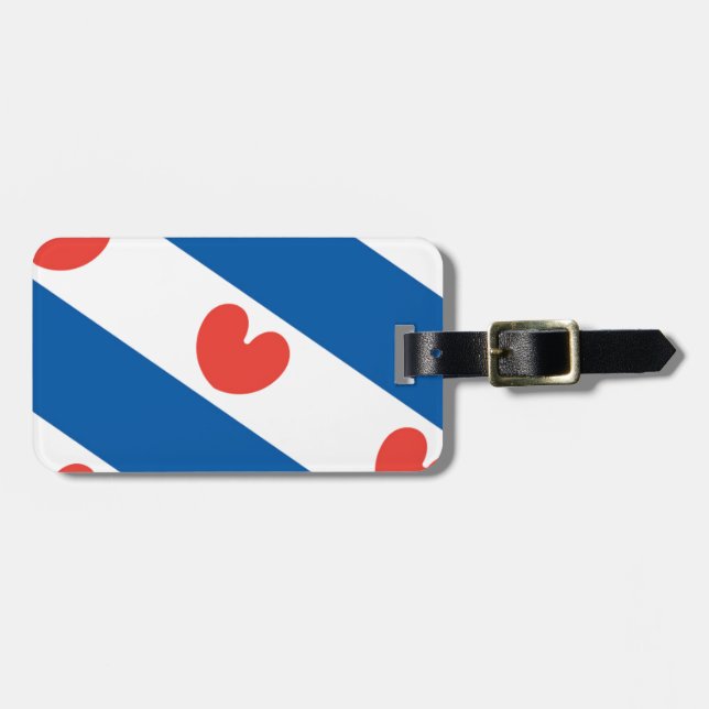 Flag of Friesland Luggage Tag (Front Horizontal)