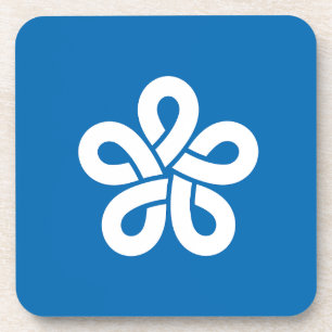 Flag of Fukuoka Prefecture, Japan Coaster