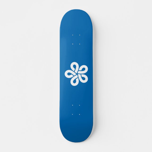Flag of Fukuoka Prefecture, Japan Skateboard (Front)