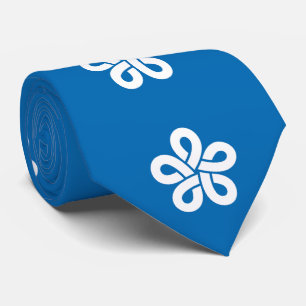 Flag of Fukuoka Prefecture, Japan Tie