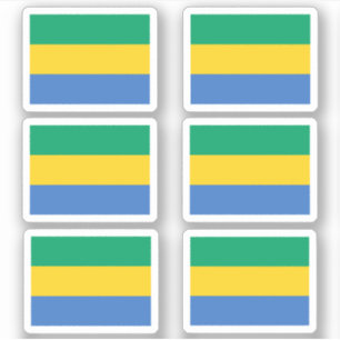 Flag of Gabon - a collection Sticker