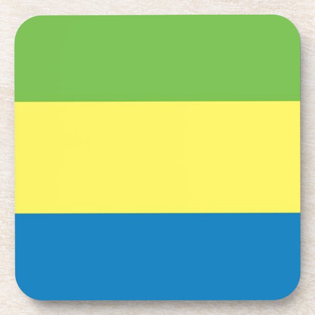 Flag of Gabon Coaster (Front)