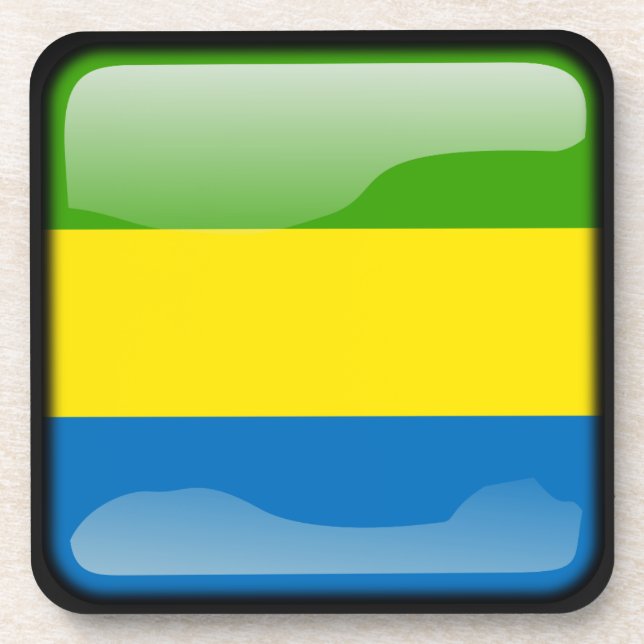Flag of Gabon Coaster (Front)