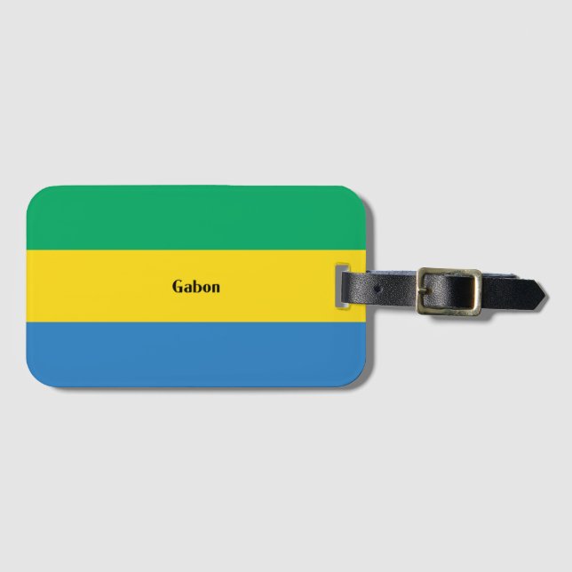 Flag of Gabon Luggage Tag (Front Horizontal)