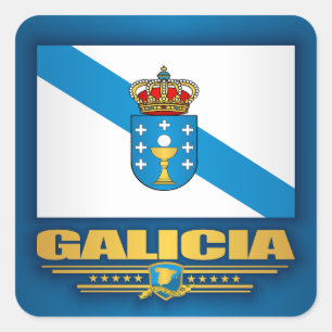 Flag of Galicia Square Sticker