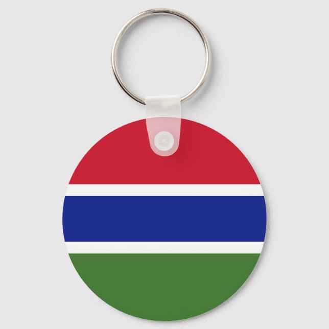 Flag of Gambia Keychain (Front)