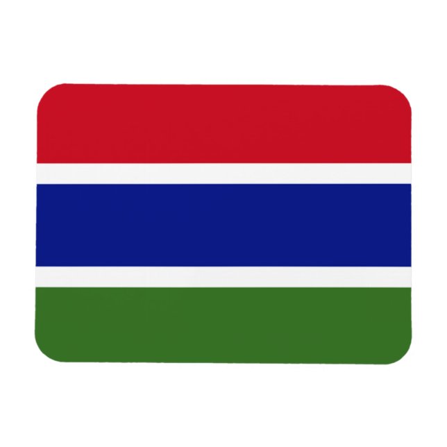 Flag of Gambia Magnet (Horizontal)