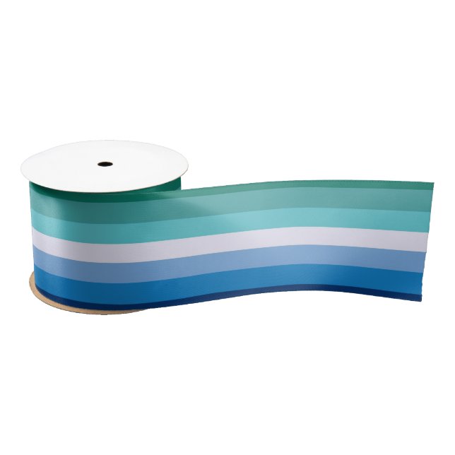 Flag of Gay Men (LGBT Symbol) (Gay Pride) (MLM) ⚣ Satin Ribbon (Spool)