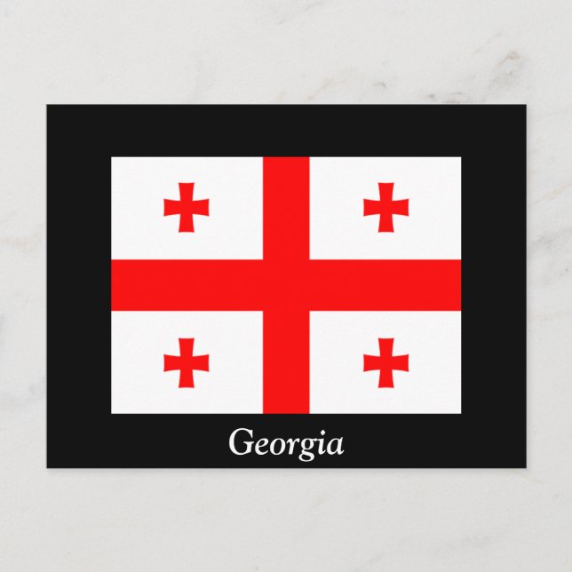 Flag of Georgia (country) Postcard (Front)