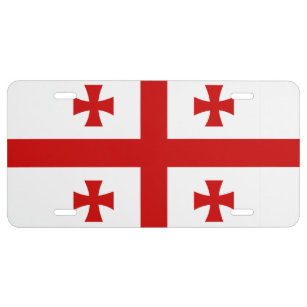 Flag of Georgia License Plate
