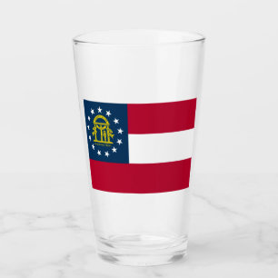 Flag of Georgia (US State) Glass