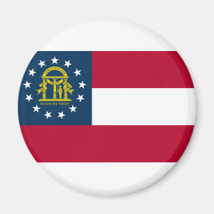 Flag of Georgia (US State) Magnet