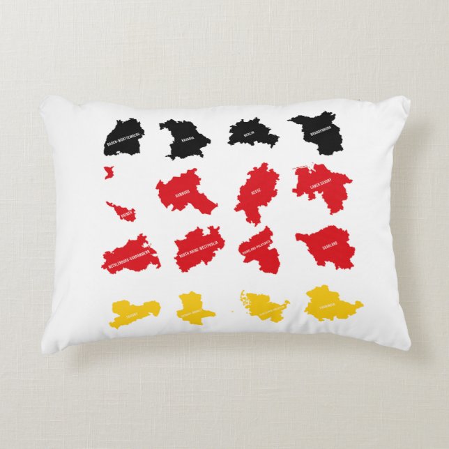Flag of German States Accent Pillow (Front)