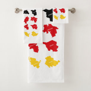 Flag of German States Bath Towel Set