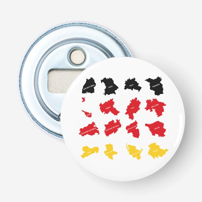 Flag of German States Bottle Opener (Front)