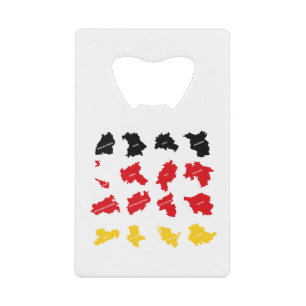 Flag of German States Credit Card Bottle Opener