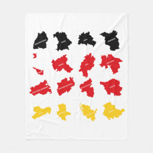 Flag of German States Fleece Blanket
