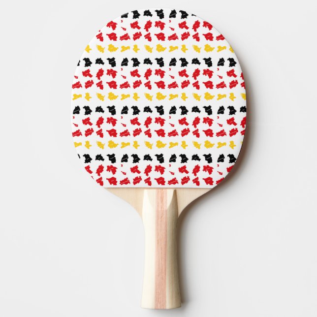 Flag of German States Ping Pong Paddle (Front)