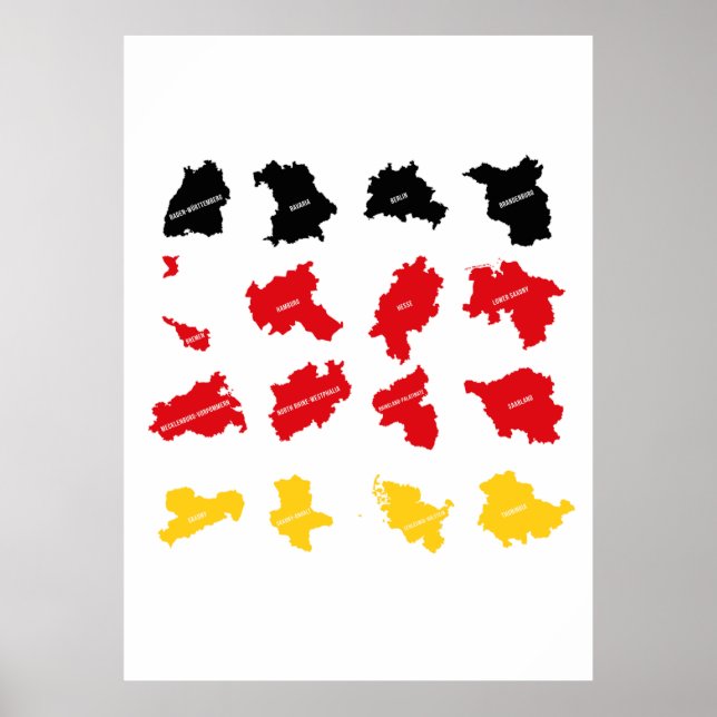 Flag of German States Poster (Front)